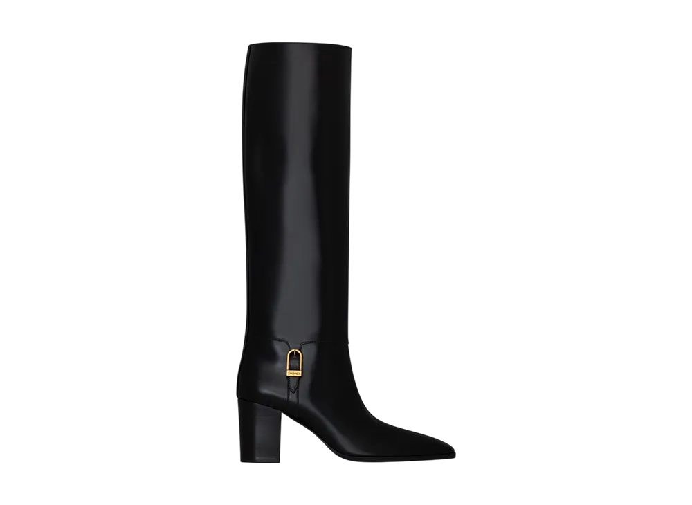 サンローラン ウィメンズ ジュリア ブーツ スムースレザー "ブラック"