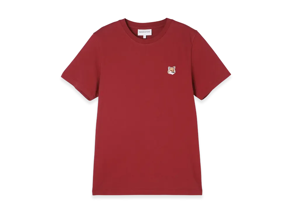 Maison Kitsune Fox Head Patch Regular T-Shirt "Brick Red"