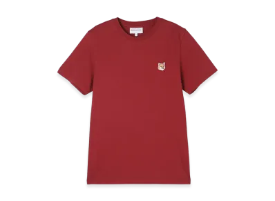 Maison Kitsune Fox Head Patch Regular T-Shirt "Brick Red"