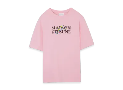 Maison Kitsune Flowers Comfort T-Shirt "Pale Pink"