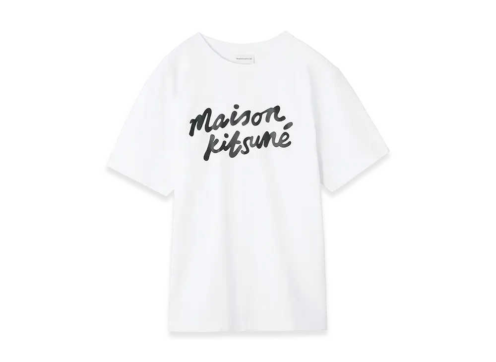 Maison Kitsune Handwriting Comfort T-Shirt "White/Black"