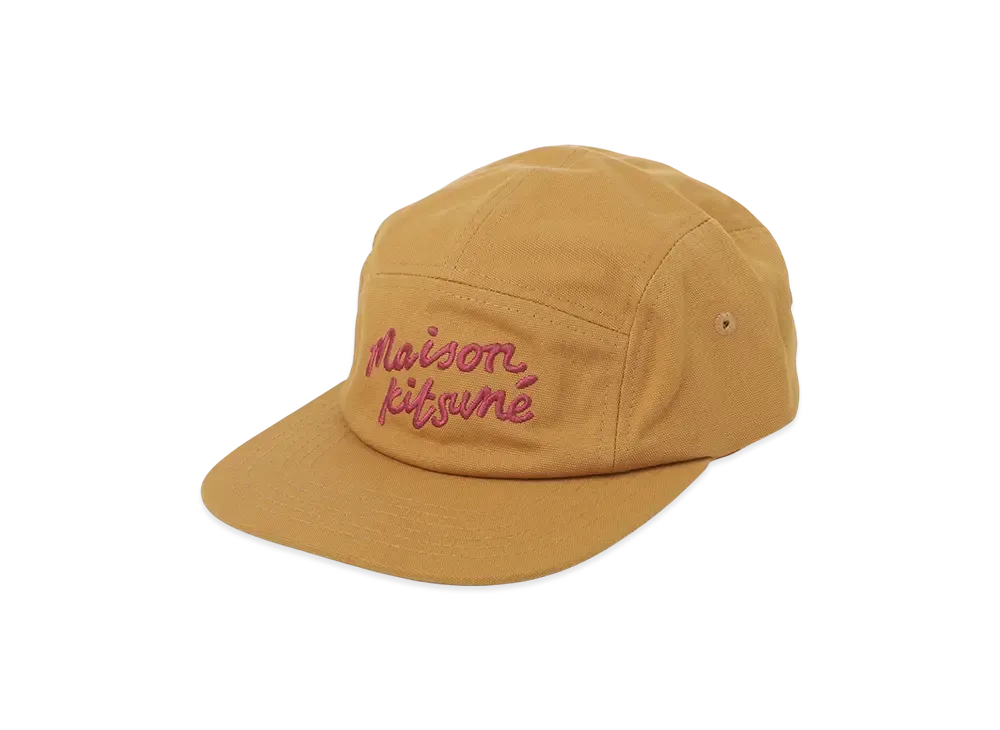 Maison Kitsune Handwriting 5P Cap "Chino Brown"
