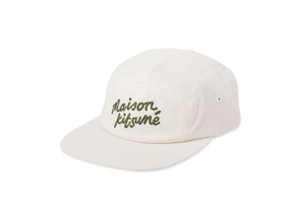 Maison Kitsune Handwriting 5P Cap "Fresh Cotton"
