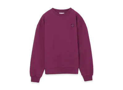 Maison Kitsune Tonal Fox Head Patch Comfort Sweatshirt "Grape"