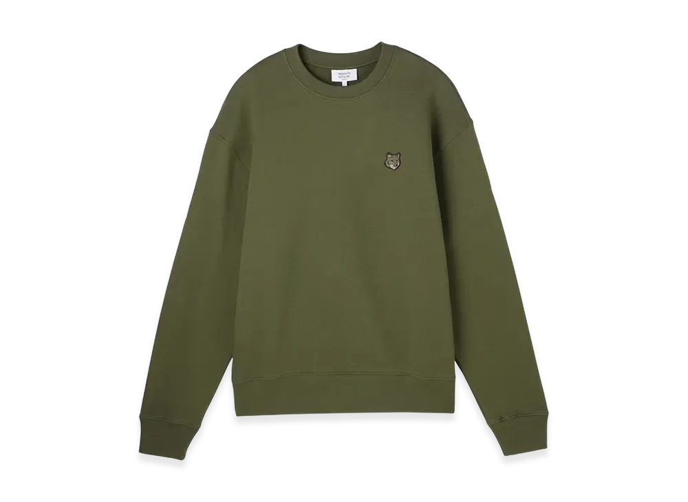 Maison Kitsune Bold Fox Head Patch Comfort Sweatshirt "Military Green"