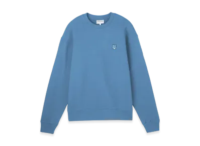 Maison Kitsune Bold Fox Head Patch Comfort Sweatshirt "Hampton Blue"