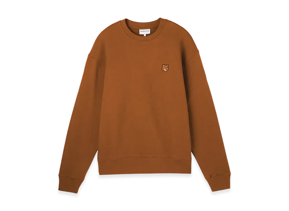 Maison Kitsune Bold Fox Head Patch Comfort Sweatshirt "Tobacco"