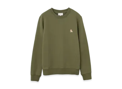 Maison Kitsune Chillax Patch Regular Sweatshirt "Military Green"
