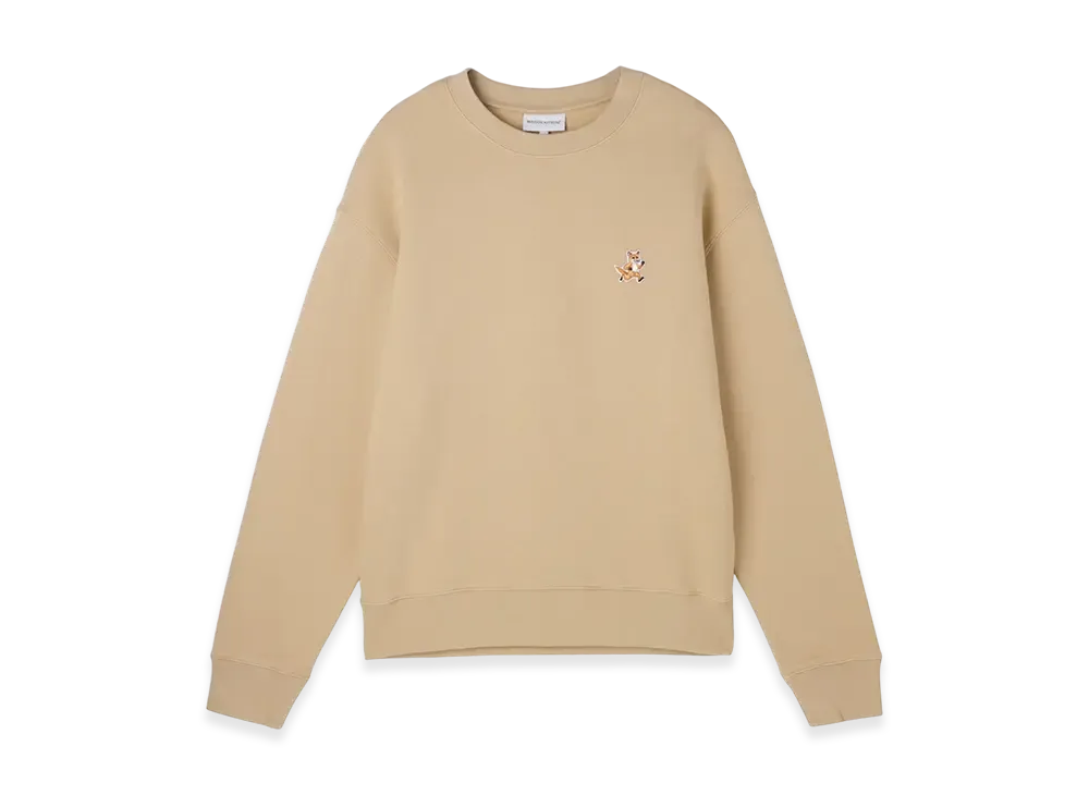 Maison Kitsune Speedy Fox Patch Comfort Sweatshirt "Malt Shake"