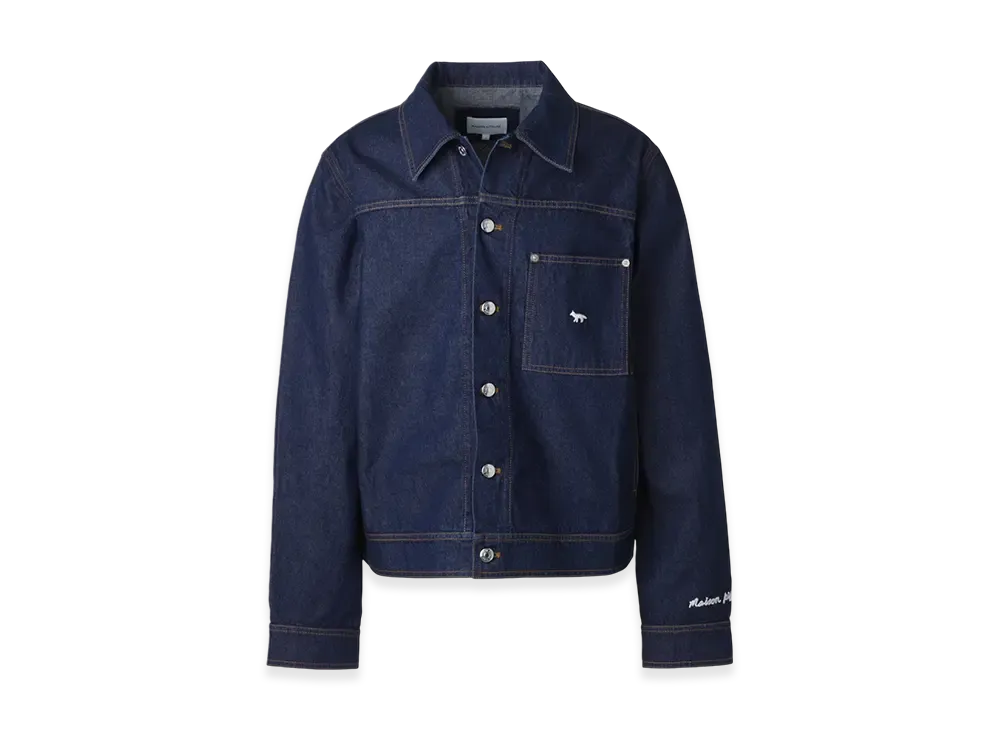 Maison Kitsune Straight Denim Jacket "Indigo"