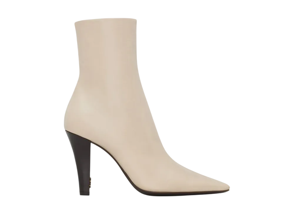 サンローラン ウィメンズ ジル ブーティー スムースレザー "ベージュ"