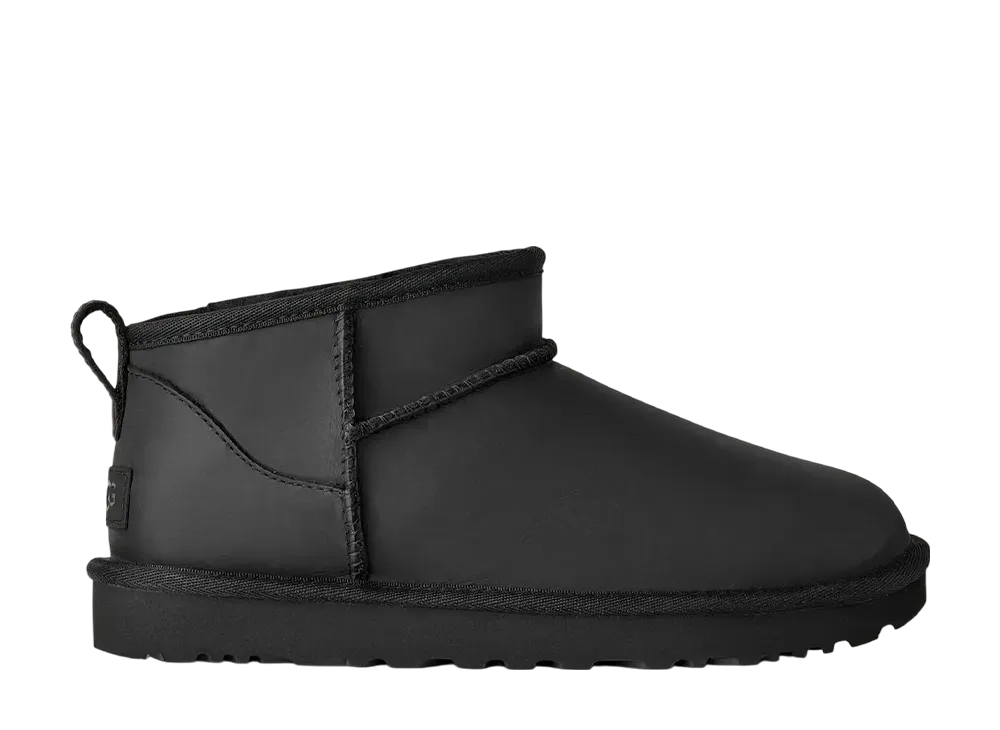 UGG Women's Classic Ultra Mini Leather "Black"