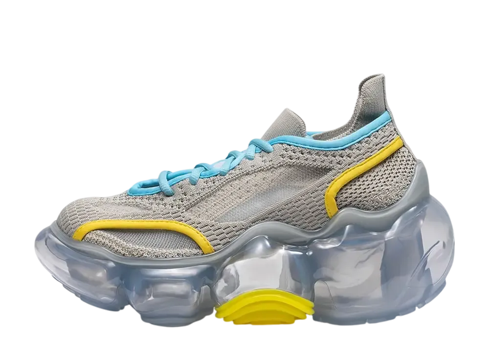 grounds MOOPIE KNIT ON KNIT "Gray Yellow/Icegray"