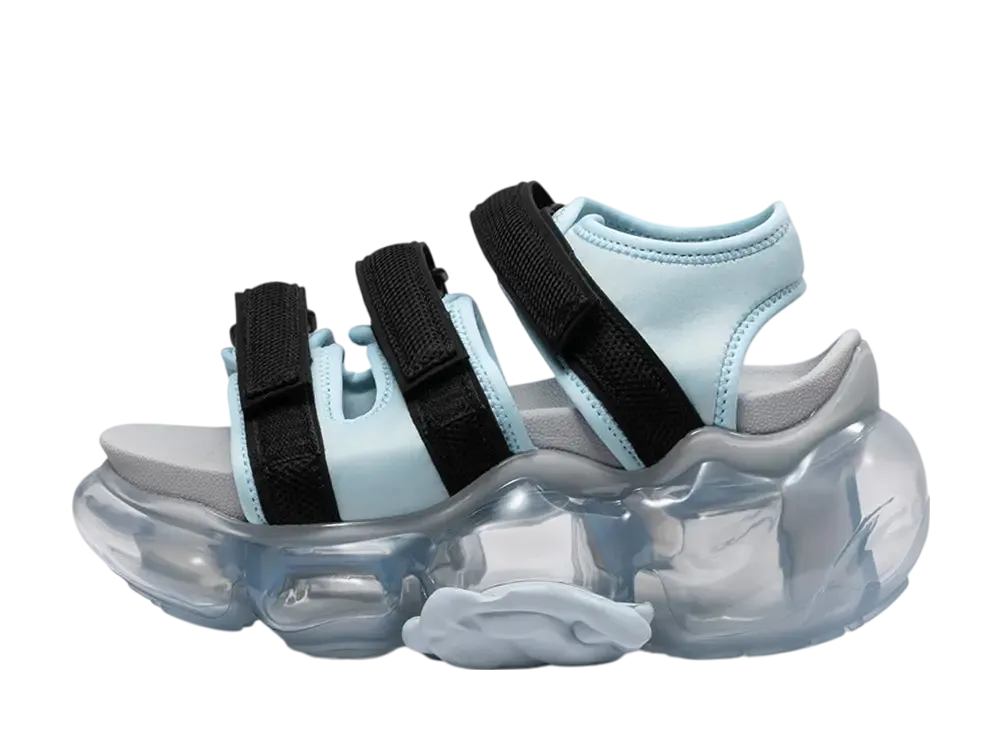 grounds Women's MOOPIE CATERPILLAR SANDAL "Light Blue Black/Icegray"