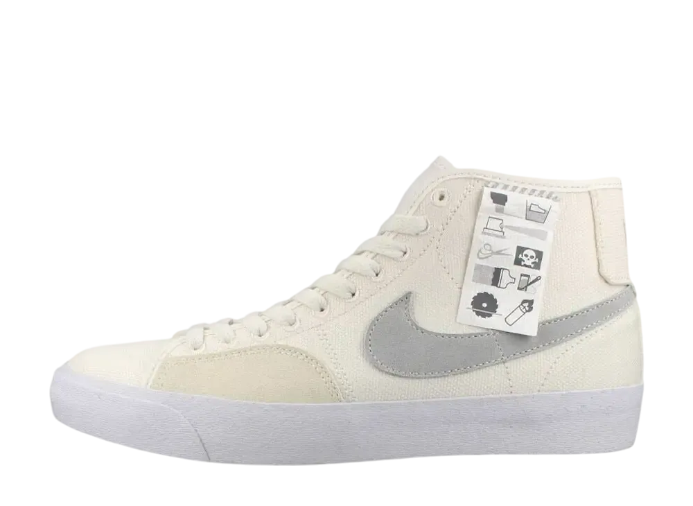 ナイキ SB ブレーザー コート ミッド "プレミアムサミットホワイト/サミットホワイト"