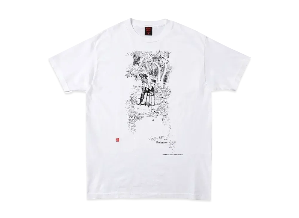 Geeks Rule x Gankutsuou (illastration by MAEDA MAHIRO) Silkscreen Printing T Shirt "White"