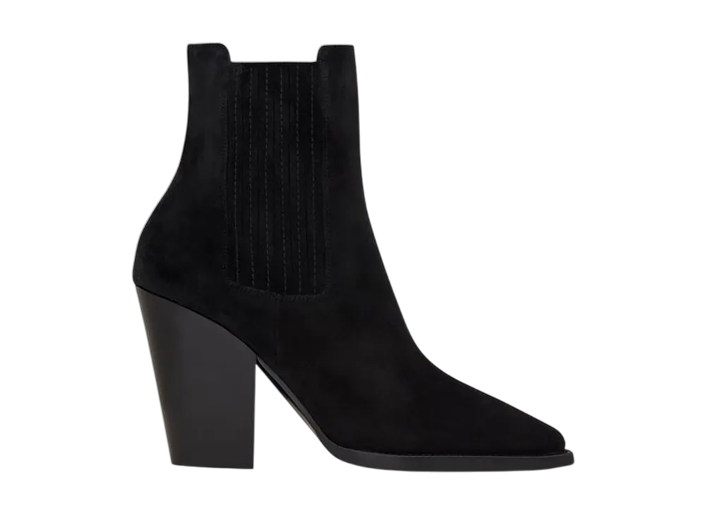 サンローラン ウィメンズ テオ チェルシーブーツ スウェード "ブラック"