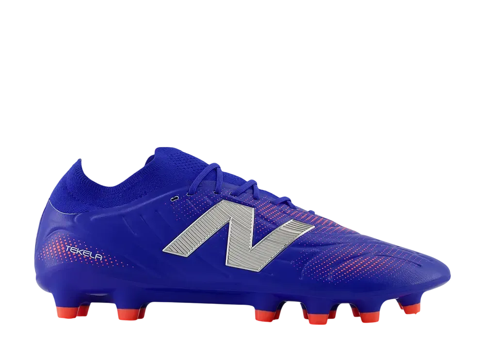 New Balance Tekela Pro Low Laced HG V5 "Blue Gemstone/Energy Red/Silver"