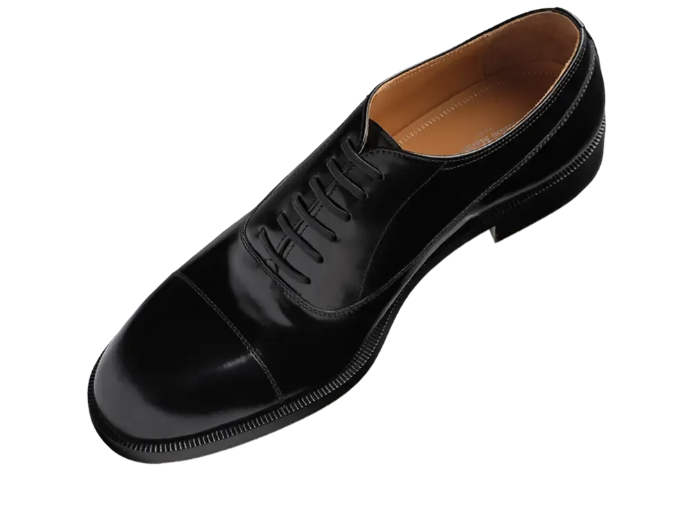 Maison Margiela Waxed Leather Shoes "Black"