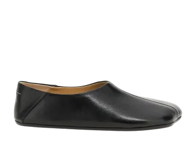 MM6 Maison Margiela Women's Leather Ballet Flats "Black"