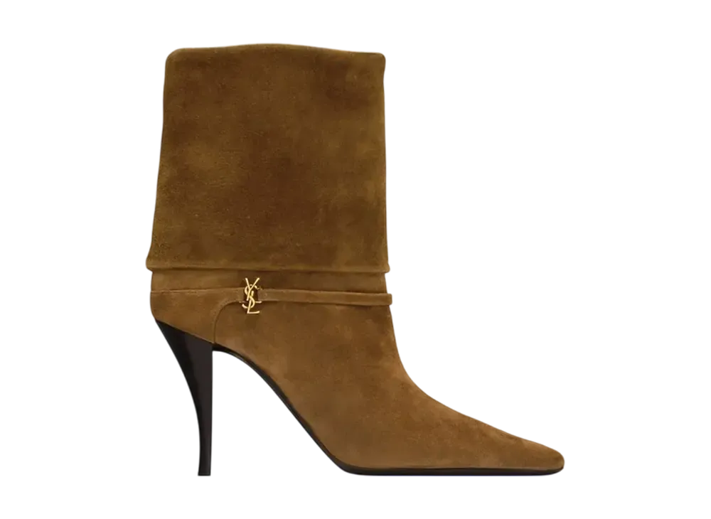 Saint Laurent Women's Niki Booties Suede 