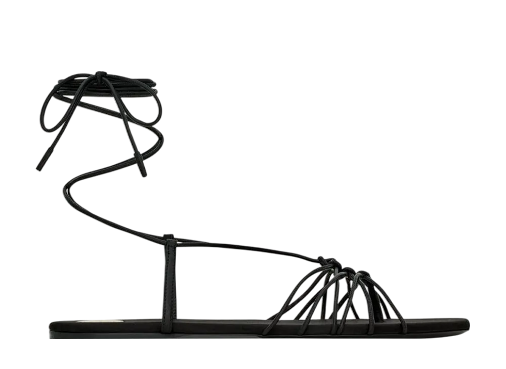 サンローラン ウィメンズ バビロン サンダル スムースレザー "ブラック"