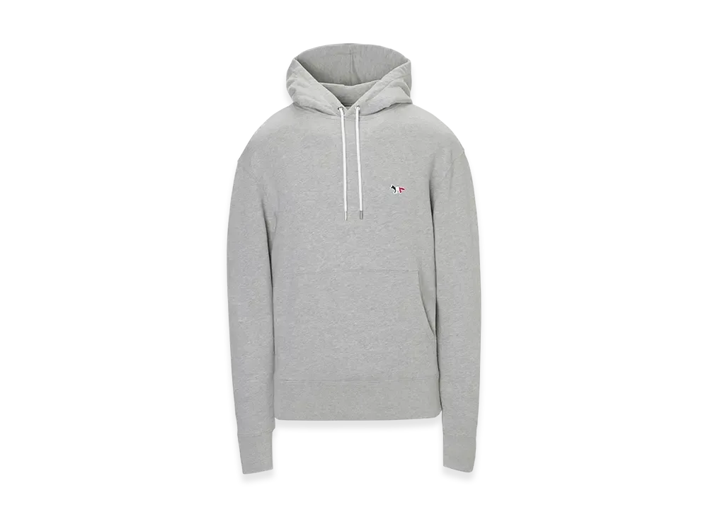 Maison Kitsune Tricolor Fox Patch Classic Hoodie "Gray Melange"
