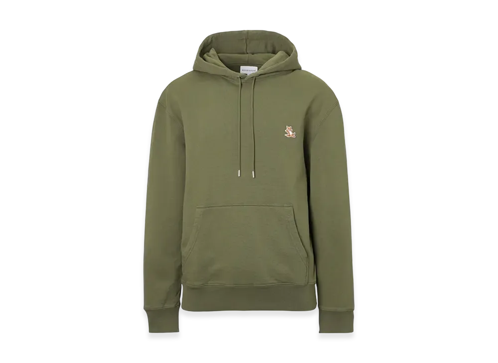 Maison Kitsune Chillax Patch Regular Hoodie "Military Green"