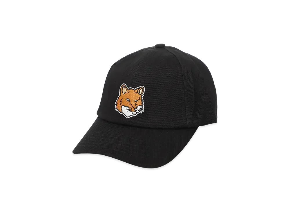 Maison Kitsune 6 Panel Cap "Black"