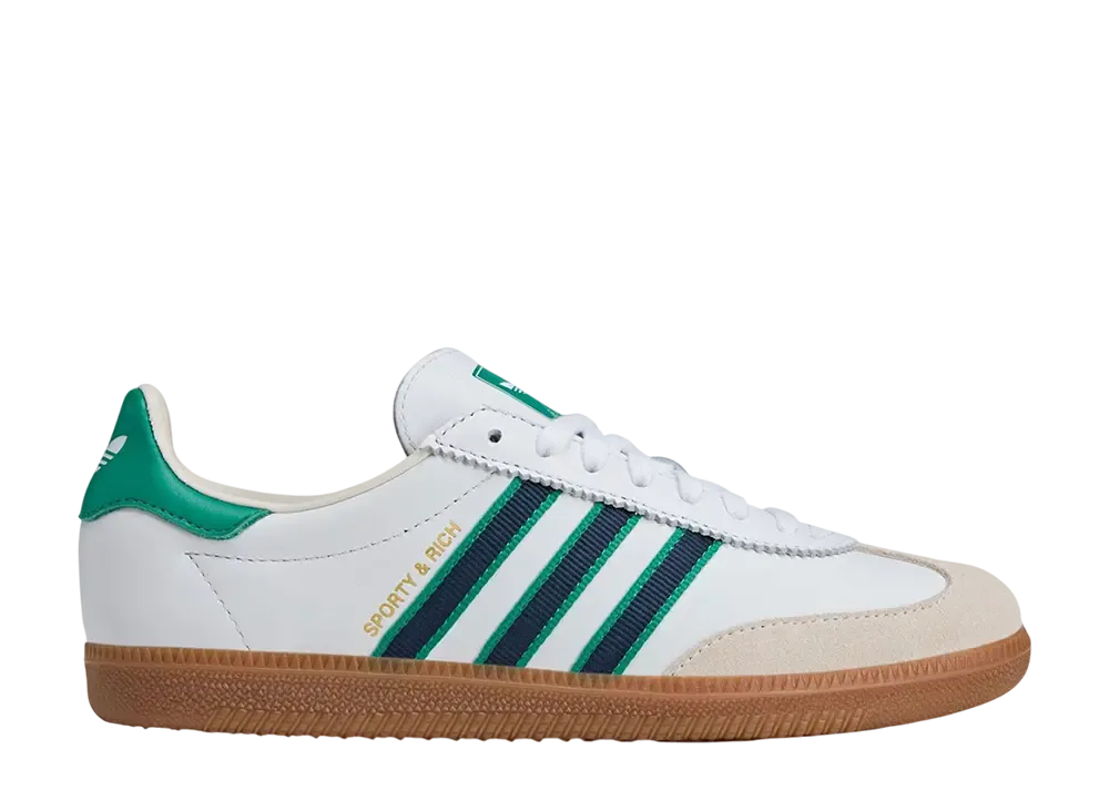 Sporty & Rich × adidas AS 250 "Cloud White/Green/Off White"