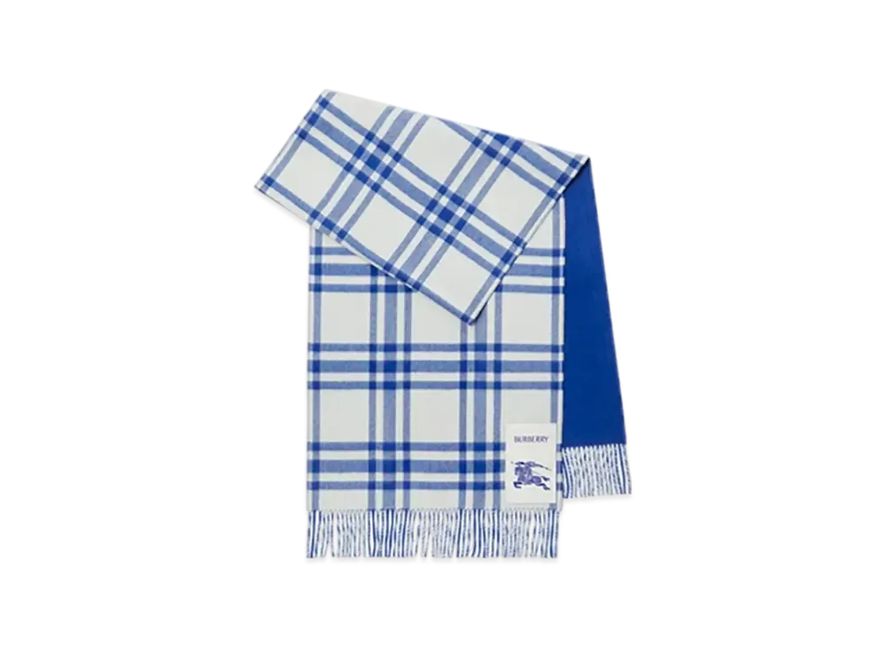 Burberry Reversible Check Cashmere Scarf "Night"