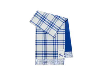 Burberry Reversible Check Cashmere Scarf "Night"