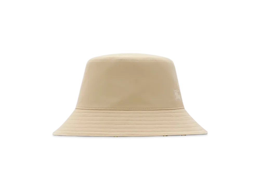 Burberry Reversible Highgrove Cotton Bucket Hat "Nutmeg"