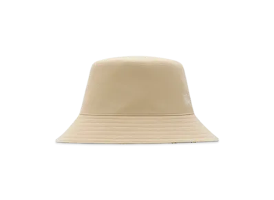 Burberry Reversible Highgrove Cotton Bucket Hat "Nutmeg"