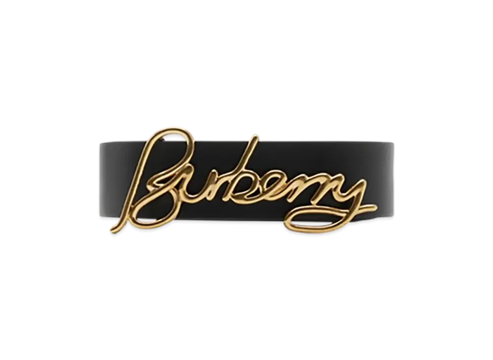 Burberry Reversible Leather Signature Belt "Black/Hazel"