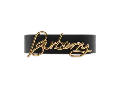 Burberry Reversible Leather Signature Belt "Black/Soap"