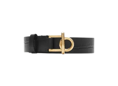 Burberry Leather Rocking Horse Belt "Black"
