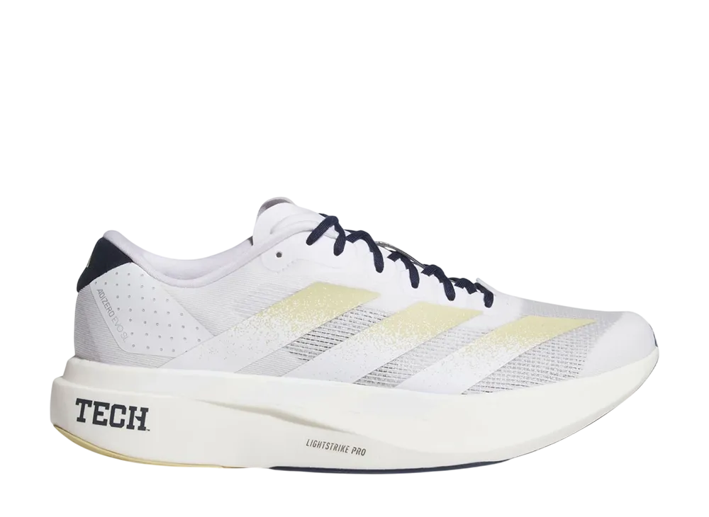 Georgia Tech Yellow Jackets × adidas Adizero EVO SL "Cloud White/Team Sand/Collegiate Navy"