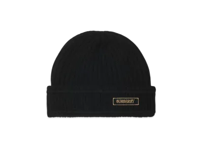 Burberry Logo Wool Beanie "Black"