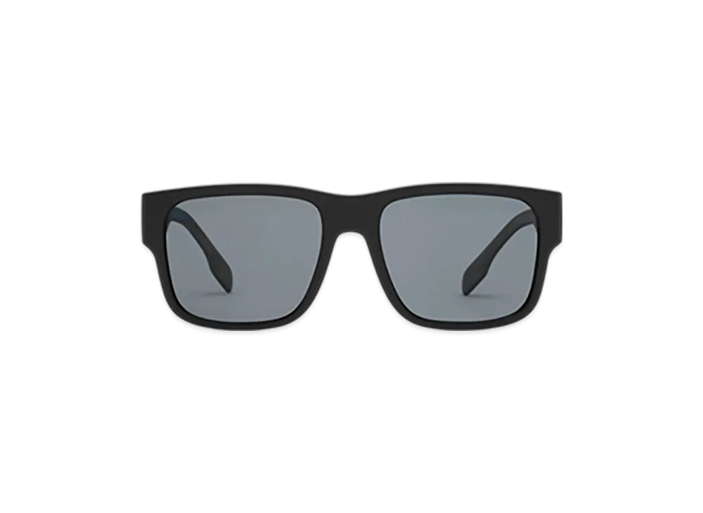 Burberry Logo Detail Square Frame Sunglasses "Black"