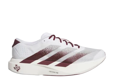 Texas A&M Aggies × adidas Adizero EVO SL "Cloud White/Team Maroon/Stone"