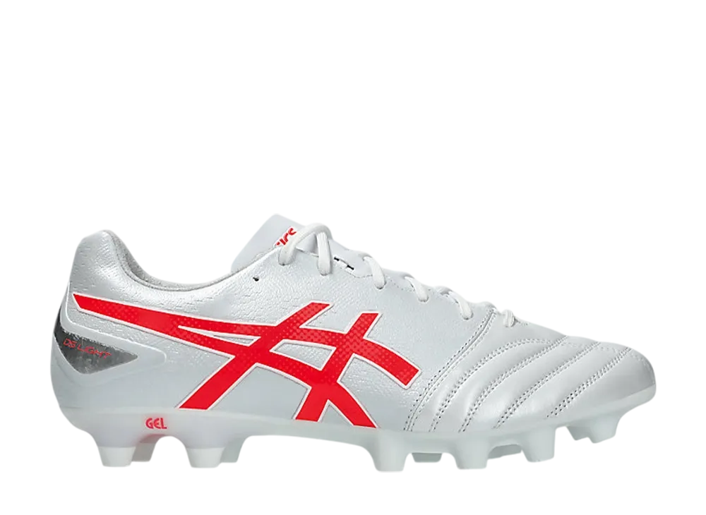 アシックス DSライト アドバンス ワイド "ホワイト/フラッシュレッド"