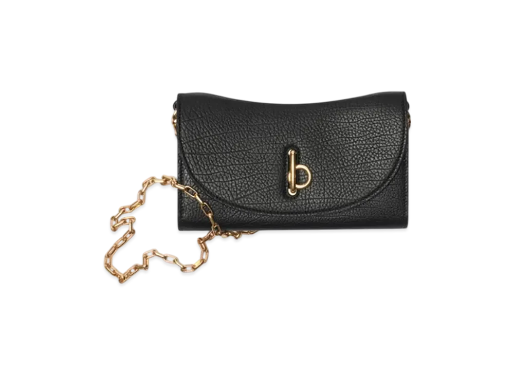 Burberry Rocking Horse Chain Strap Wallet "Black"