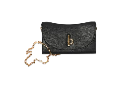 Burberry Rocking Horse Chain Strap Wallet "Black"