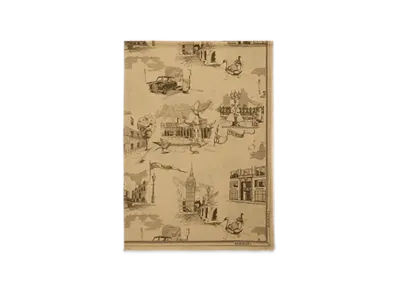 Burberry London Landmark Wool Silk Scarf "Beige"