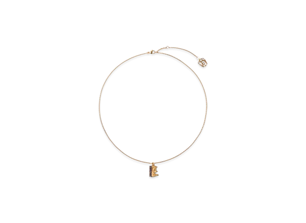 Burberry London Skyline Charm Necklace "Gold/Multicolor"