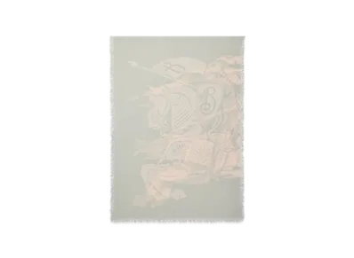 Burberry Wide EKD Wool Scarf "Mitten"