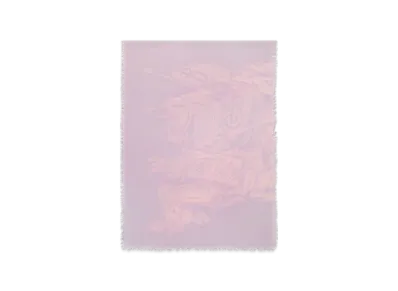 Burberry Wide EKD Wool Scarf "Fondant"