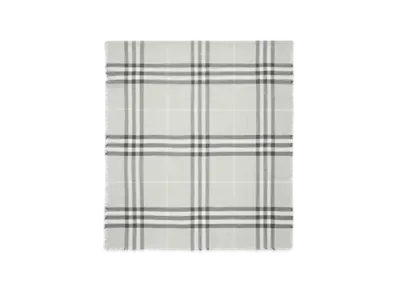 Burberry Wide Check Wool Scarf "Mitten"