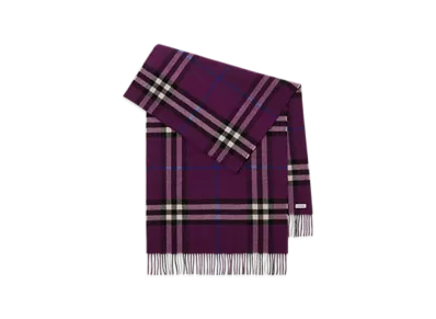 Burberry Wide Check Cashmere Scarf "Pansy"